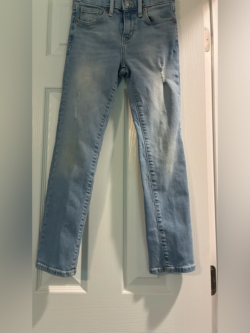Girls Old Navy Light Blue Straight-Leg Jeans
